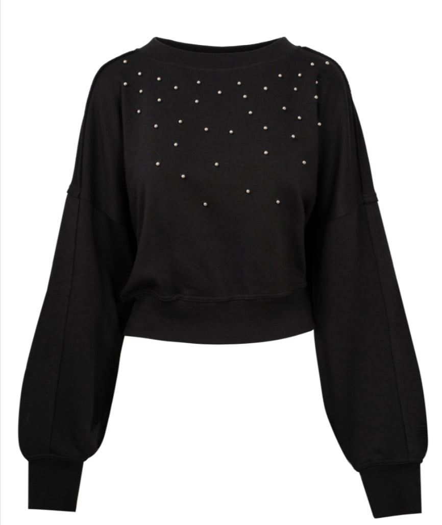 Jessica Simpson Women's Merril Embellished Crewneck Pullover Top, Sizes XS-XL
