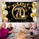 thumbnail image 5 of Billuyoard Banner de fiesta de cumpleaños, decoración de pared de fondo con tema de cumpleaños en casa Kits de decoración para fiestas 70 años, 5 of 6