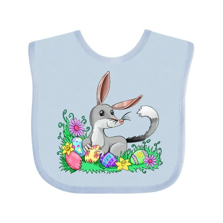 

Inktastic Easter Bilby with Eggs and Flowers Gift Baby Boy or Baby Girl Bib