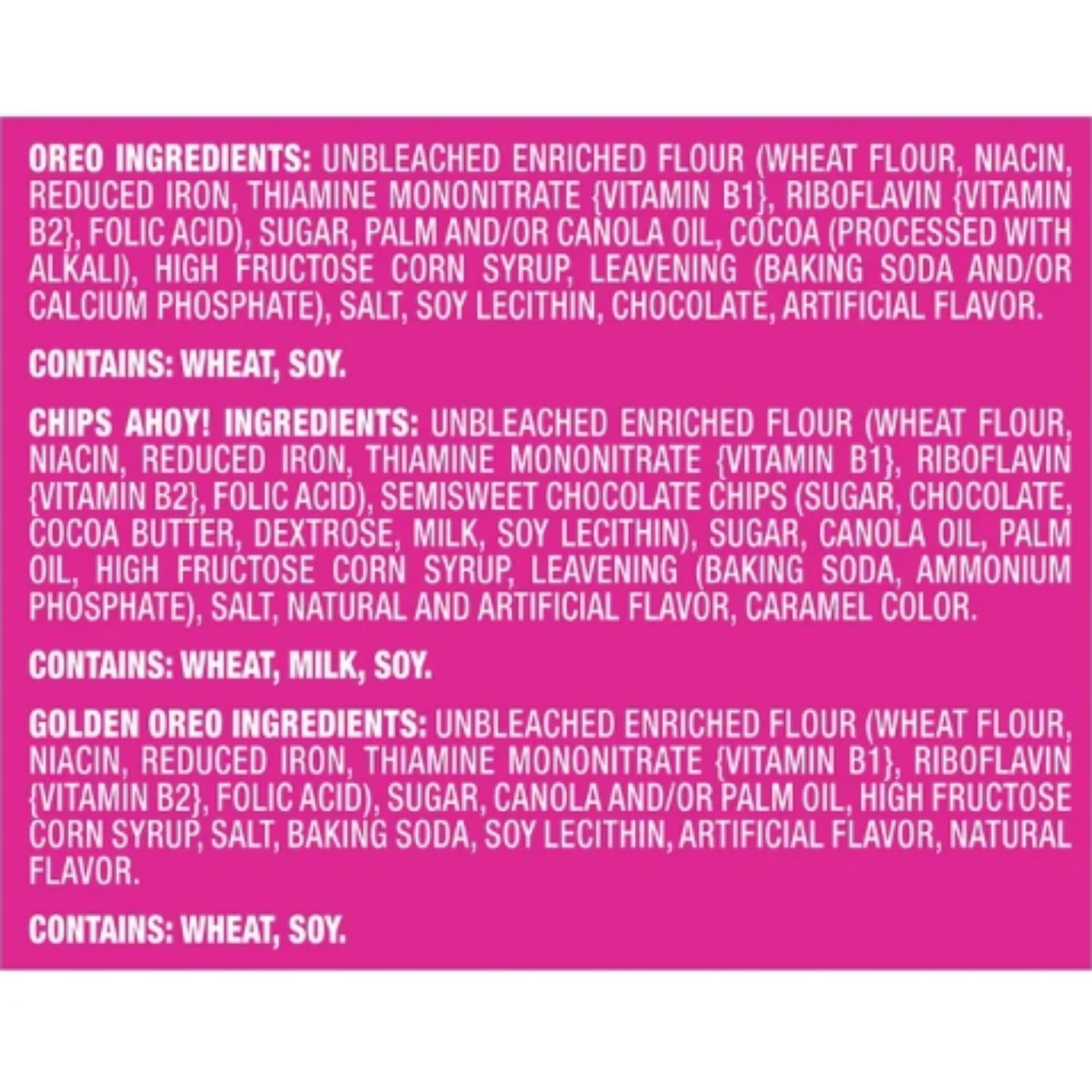 Nabisco Sweet Treats Variety Pack, 60 Two-Cookie Packs – OREO, OREO Golden & CHIPS AHOY!