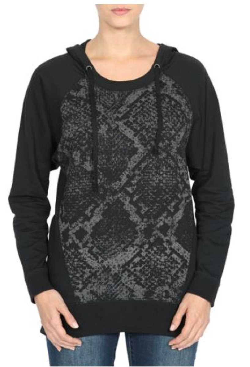Donna Karan Womens Cotton Short Sleeves Pullover Top Gray M
