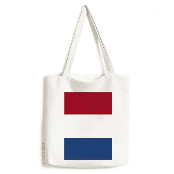 netherlands national flag eu country tote canvas bag shopping satchel casual handbag