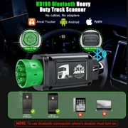 ANCEL Heavy Duty Truck Scanner Bluetooth, All System Diesel Truck Diagnostic Tool with D-P-F Regen for Cummins&Caterpillar, Diesel Truck Scan Tool HDOBD Truck Car Code Reader, Lifetime Free Update