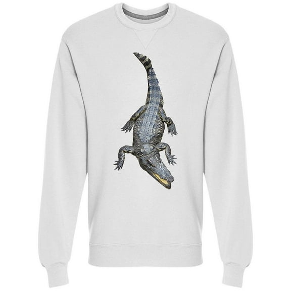 Asian Crocodile Isolated Sweatshirt Men -Image by Shutterstock, Male XX-Large