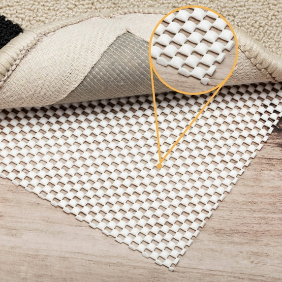 Non Slip Area Rug Pad Gripper, 3x5 ft Strong Grip Carpet pad for Area Rugs and Hardwood Floors, Provides Protection and Cushion