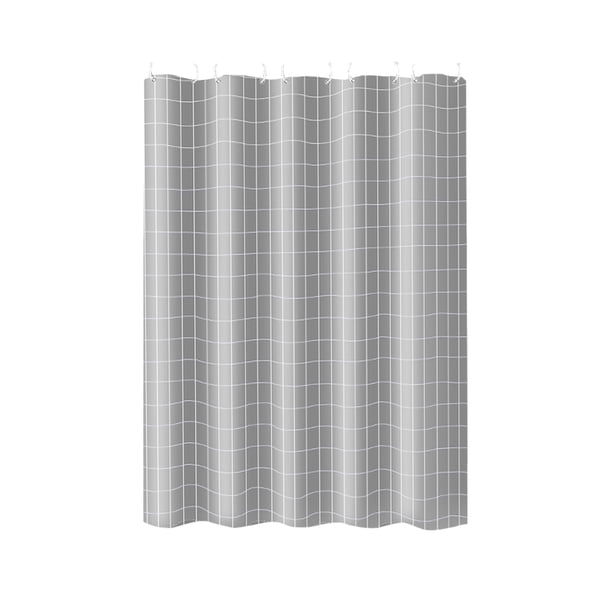 Cortinas de baño Toystoory Grises Impermeable y Fácil de Instalar 180*200cm