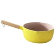 thumbnail image 4 of YFind Japanese style frying pan non-stick stainless steel pot milk pot soup pot,Yellow, 4 of 6