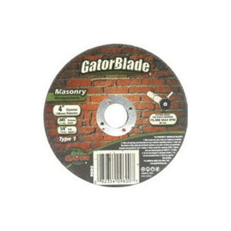 

New Ali 9600 Cut-off Wheel 4 in Dia 0.045 in Thick 5/8 in Arbor C24r Grit Each