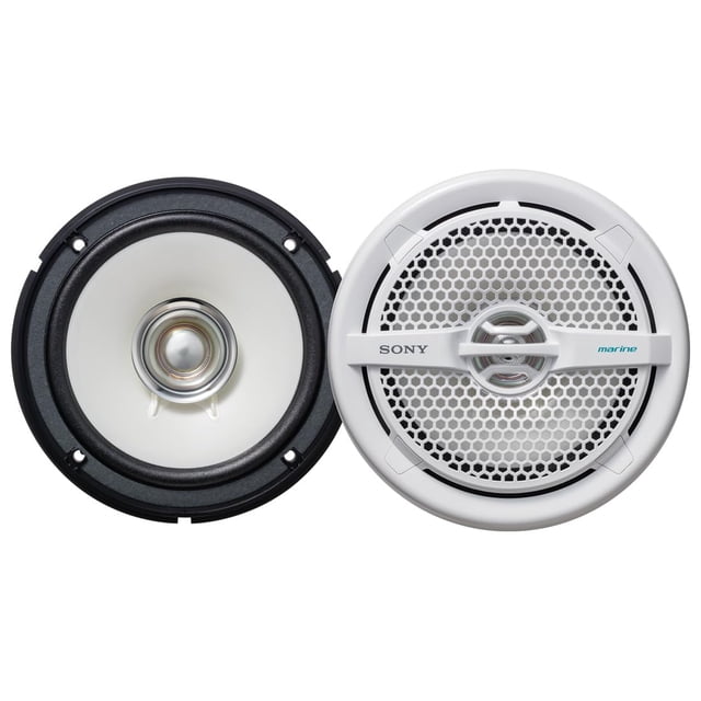 Altavoces de audio marino Sony con certificación Marine Use de 6.5 pulgadas, blancos