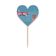 thumbnail image 1 of Bermuda Country Flag Name Toothpick Flags Heart Lable Cupcake Picks, 1 of 3