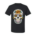 thumbnail image 2 of Wild Bobby Day Of The Dead Sugar Skull Pop Culture Men Graphic Tee, Black, 5X-Large, 2 of 5
