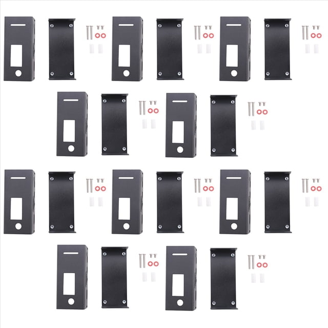 10X Caja de Aleación de Aluminio para Tablero Rainsun de Expansión de Hotspot Estación de Radio Wifi MóDem de Voz W Negro