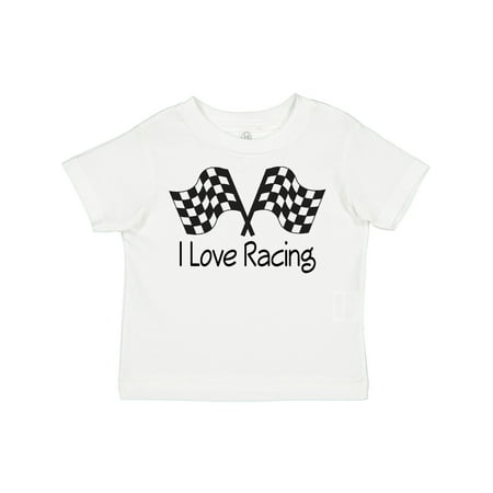 

Inktastic I Love Racing Gift Toddler Boy or Toddler Girl T-Shirt