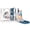 Blue+White, variant on Costway 7-in-1 Toddler Slide & Swing Set Indoor Playground for Kids Age 1-3 Years Old Yellow+Green