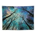thumbnail image 5 of PRATYUS  Tapestry Forest Starry Scenery Tapestry Wall Hanging, Night Sky Background Wall Hanging Cloth Hanging Decor for Living Room Bedroom,Light Tapestries 60x50inch, 5 of 6