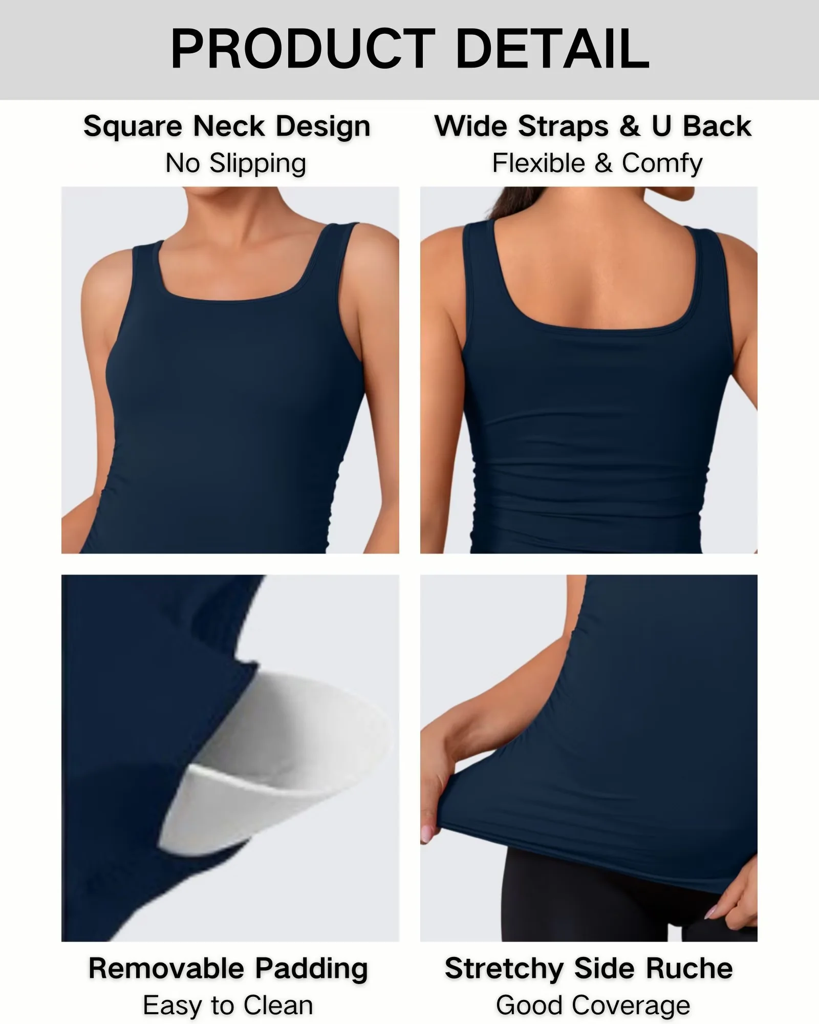 Cotton Tank Dress for Women Long Racerback Casual Swing Camisole