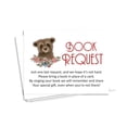 thumbnail image 1 of Inkdotpot 30 Books For Baby Shower Request Cards Bring A Book Instead Of A Card bear Jungle Animals Baby Shower Invitations Inserts Games, 1 of 6