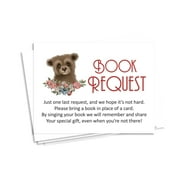 Inkdotpot 30 Books For Baby Shower Request Cards Bring A Book Instead Of A Card bear Jungle Animals Baby Shower Invitations Inserts Games