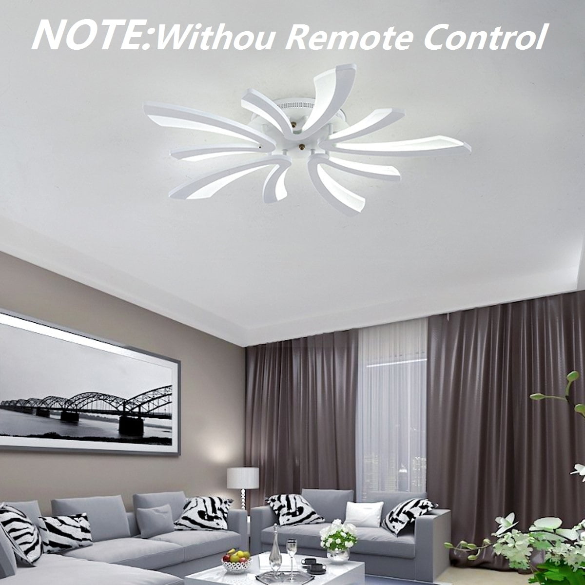 Details about   Acrylic Modern LED Chandelier Light For Living Room Bedroom Ceiling Lamp Remote! 