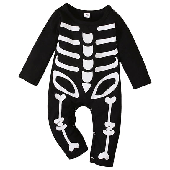 Children Spring And Autumn Jumpsuit For Boys And Girls Bone Long Sleeved Children Clothing Halloween Children Clothing