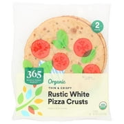 Pack of 1 365 by Whole Foods Market, Organic Rustic White Pizza Crusts, 7 Inch, 2 Count, 3.5 Ounce