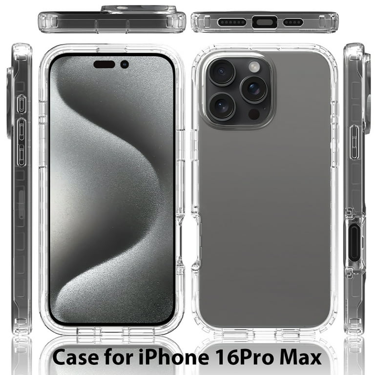 for iPhone 16 Pro Max Case, Full-Body Sturdy Shockproof