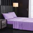 thumbnail image 1 of Bedding Sheets Single Piece Solid Color Brushed Sheets Bed Sheets Home Textiles Bed Four-piece California King Sheets + Sheets + Pillowcases*2 Baoji E, 1 of 1