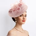 thumbnail image 2 of SRZYMJ Floral Wedding Hat for Womens Tea Party Fascinators Kentucky Derby Hats, 2 of 4