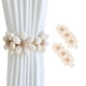 thumbnail image 1 of Cortinas SRG Sunflower Daisy, paquete de 2 unidades, algodón crema, 1 of 7
