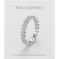 thumbnail image 5 of Womens S925 Silver Lucky Eye Diamond-Studded Ring: Geometric Design, Micro Inlay, Affordable Luxury, Polka Dot Elements, 5 of 10