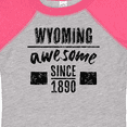 thumbnail image 4 of Inktastic Wyoming Awesome Since 1890 Boys or Girls Baby Bodysuit, 4 of 5