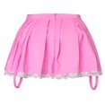 thumbnail image 4 of PENGXIANG Women Lace Patchwork Mini Pleated High Waist Goth Skirts, 4 of 6