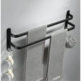thumbnail image 4 of Bathroom Towel Racks, Mounted Towel Bars For Shower And Kitchen, Waterproof Door Bars With Double Hook, 4 of 4