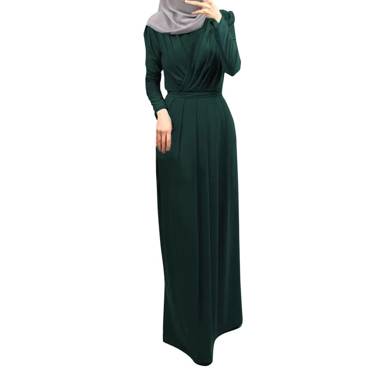 white christmas dresses Afsah Mint Ruffle Lightweight Summer Spring Abaya Dress main image 0