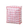 thumbnail image 2 of Cheers Plaid Pattern Quilt Storage Bag Dirt-proof Plastic Saving Space Blanket Storage Bag for Dorm, 2 of 2