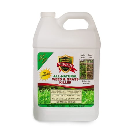 Natural Armor Weed & Grass Killer All-Natural Concentrated Formula. Contains No Glyphosate. 128-Ounce Gallon