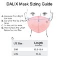 thumbnail image 4 of DALIX Embroidered Peach Cloth Face Mask Reuseable Washable in Pink Made in USA - S-M Size, 4 of 5