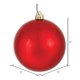 thumbnail image 2 of Adorno Navideño Vickerman Bola Roja Brillante 30 cm Plástico, 2 of 4
