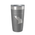 thumbnail image 1 of Lake Lawtonka Map Tumbler Travel Mug Insulated Laser Engraved Coffee Cup Oklahoma 20 oz Dark Gray, 1 of 1