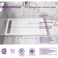 thumbnail image 2 of WOODBRIDGE Shower Base 6036-1000L 60" L x 36" W x 4" H, Left Drain, White, 2 of 6