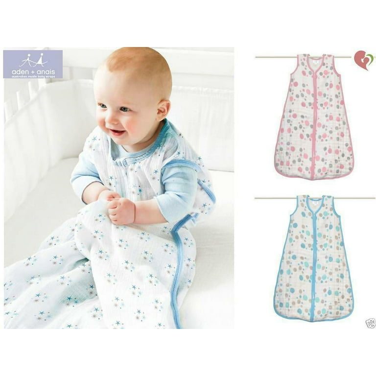 aden anais Cozy Slumber Muslin Four Layer Sleeping Bag Dreamer Small 10 18lbs Dreamer Small Multi Colored