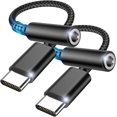 thumbnail image 1 of Adaptador USB C a conector para auriculares de 3,5 mm, adaptador de conector de audio USB tipo C con DAC, auriculares de audio digital tipo C a audio compatibles con Ga, 1 of 5