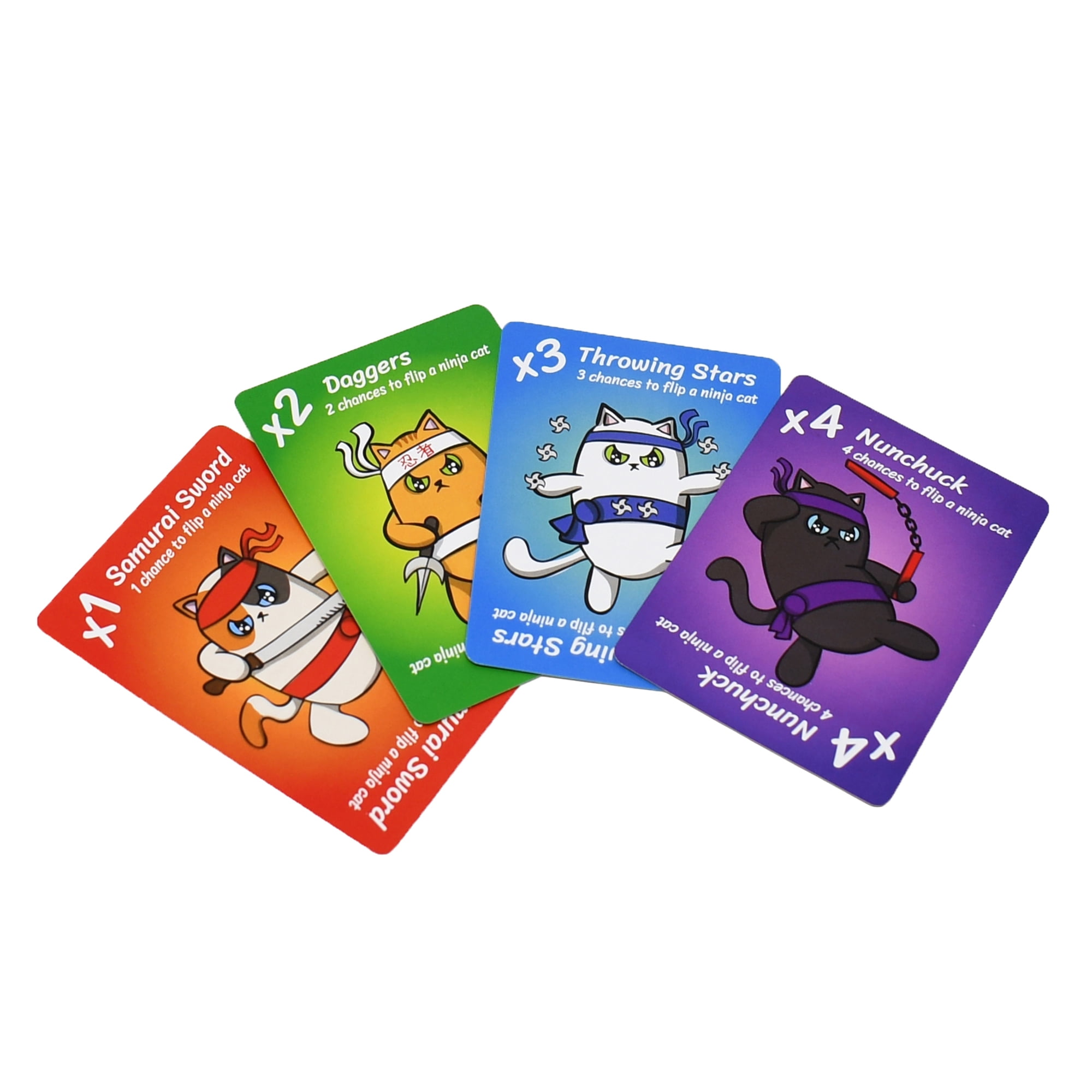 Ninja Cat Cucumber Attack Family Card Game for Ages 7 and up, from Asmodee