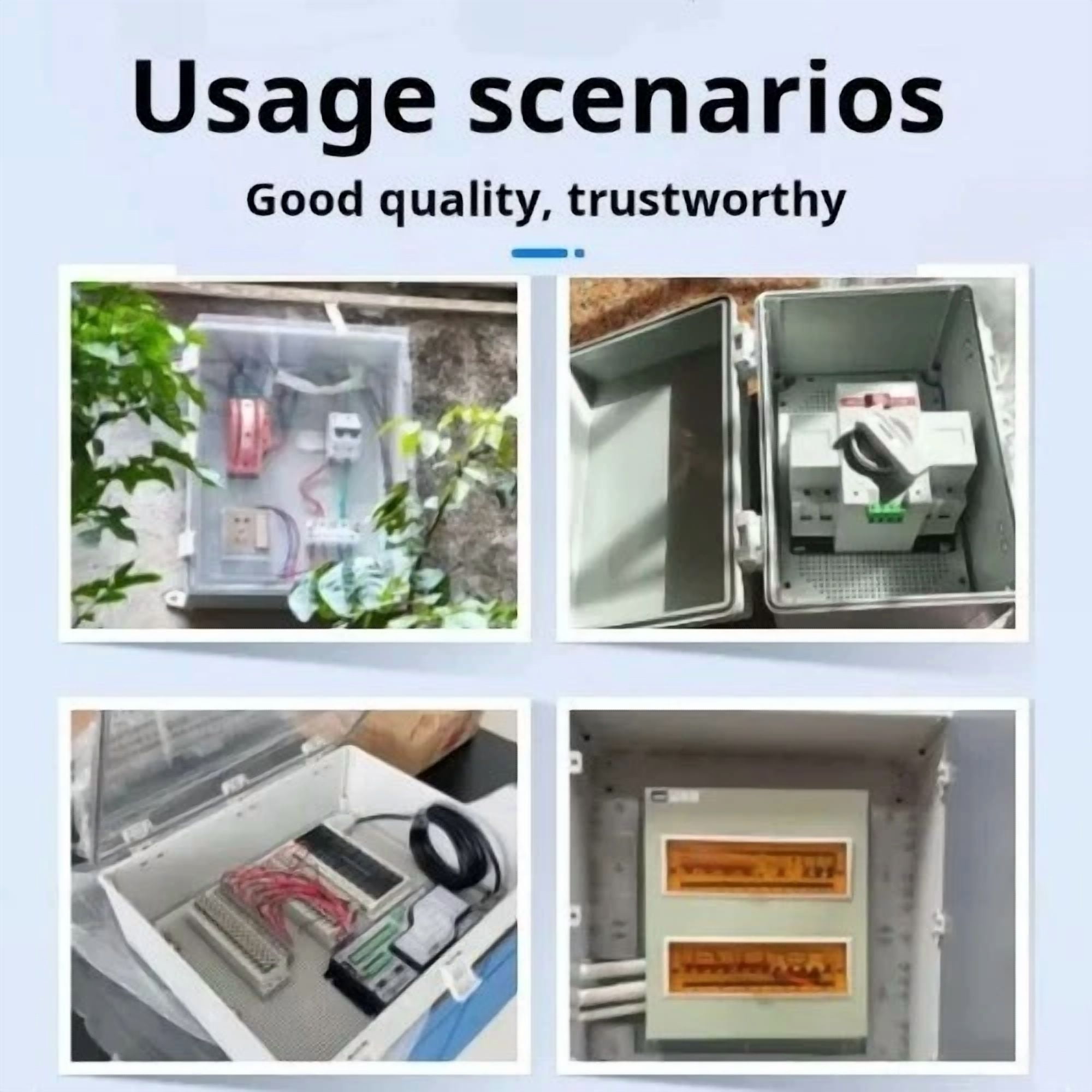 Ip66Abs Hinged Plastic Enclosure Waterproof Power Electrical Junction Box