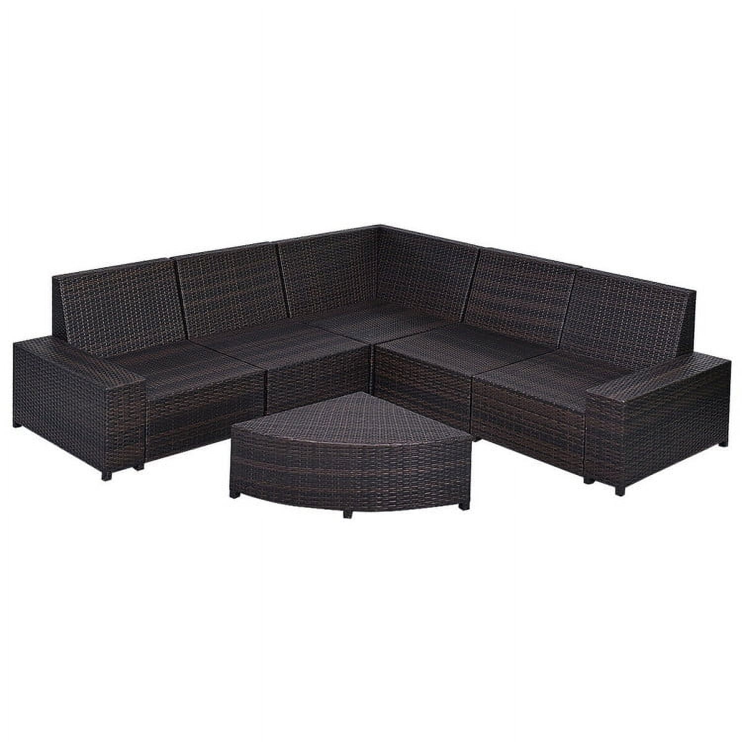 Aimee Lii 6 Pieces Patio Furniture Set Rattan Wicker Table Shelf, Outdoor Deck Furniture Aimee Lii 6 Pieces Patio Furniture Set Rattan Wicker Table Shelf, Outdoor Deck Furniture