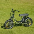 thumbnail image 5 of Addmotor Moped-Style Electric Bike, Fat Tire Step Through Electric Bicycle, 750W 48V 20Ah Electric Commuter City Cruiser Bike for Women Adults, M-66 Green, 5 of 14