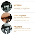 thumbnail image 3 of ELAYARD 2 Pcs Car Back Seat Hanger Black Stainless Steel Head Layer for Drivers, 3 of 8