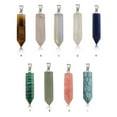 thumbnail image 3 of Qarigey Hexágono columna encanto hecho a mano vacaciones aniversario colgantes colgantes cristal puntiagudo encantos decoraciones Type1 NO1, 3 of 6