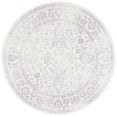 thumbnail image 2 of SAFAVIEH Adirondack Wyatt Traditional Distressed Area Rug, Ivory/Lavender, 3' x 3' Round - Transitional Modern Design, Ivory & Lavander, Ideal for Living Room, Bedroom, Dining Space, 2 of 11