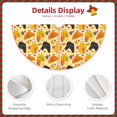 thumbnail image 4 of Daiia Funny Chicken Drawing Merry Christmas Tree Skirt , Xmas Large Lace-up Tree Skirt, Santa Snowflakes Rustic Home Decorations New Year Party Farmhouse Decor-36", 4 of 7